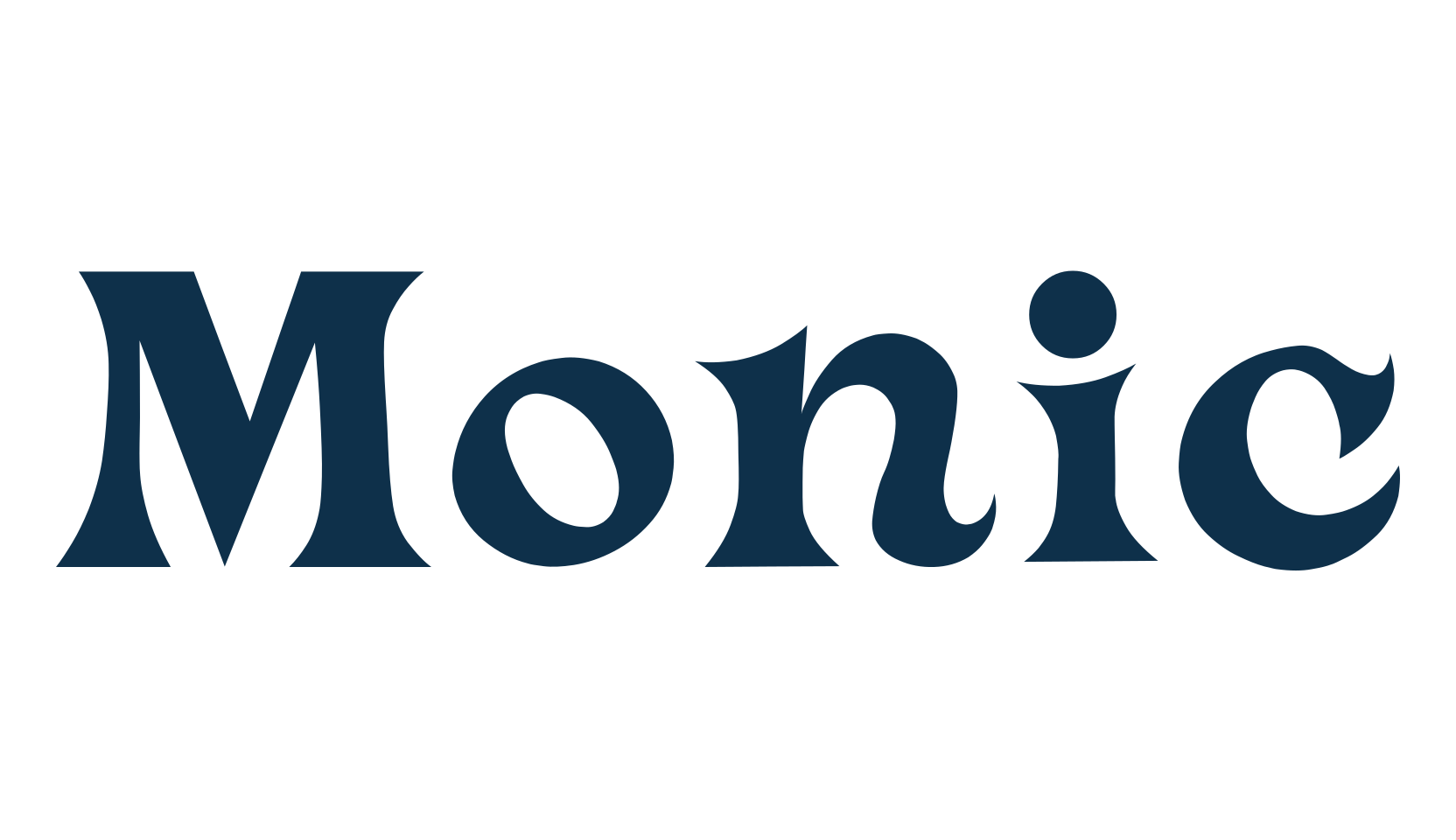 Monic, groovy font preview