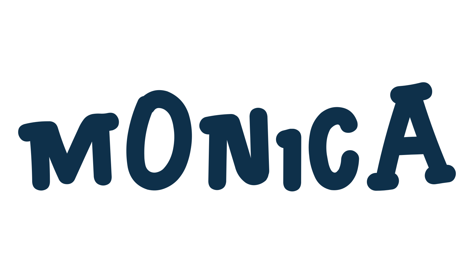 Monica, fancy cartoon decorative comic font preview