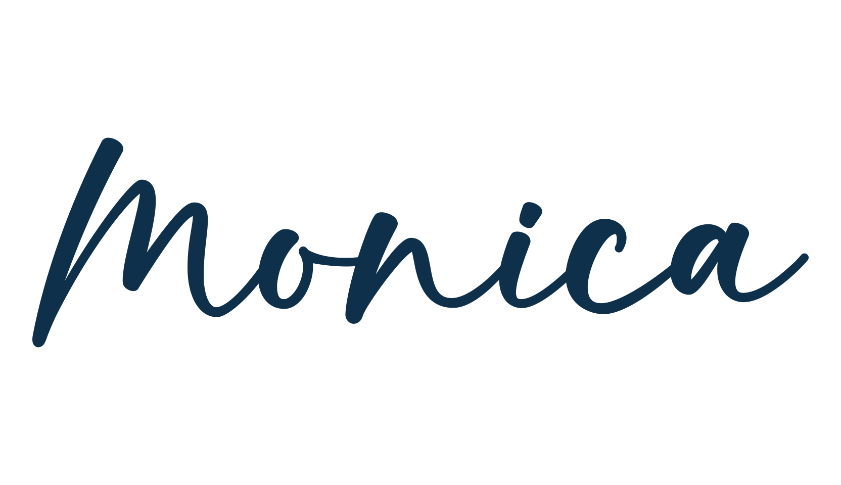 Monica (monica-5), script handwritten fancy decorative calligraphy font preview