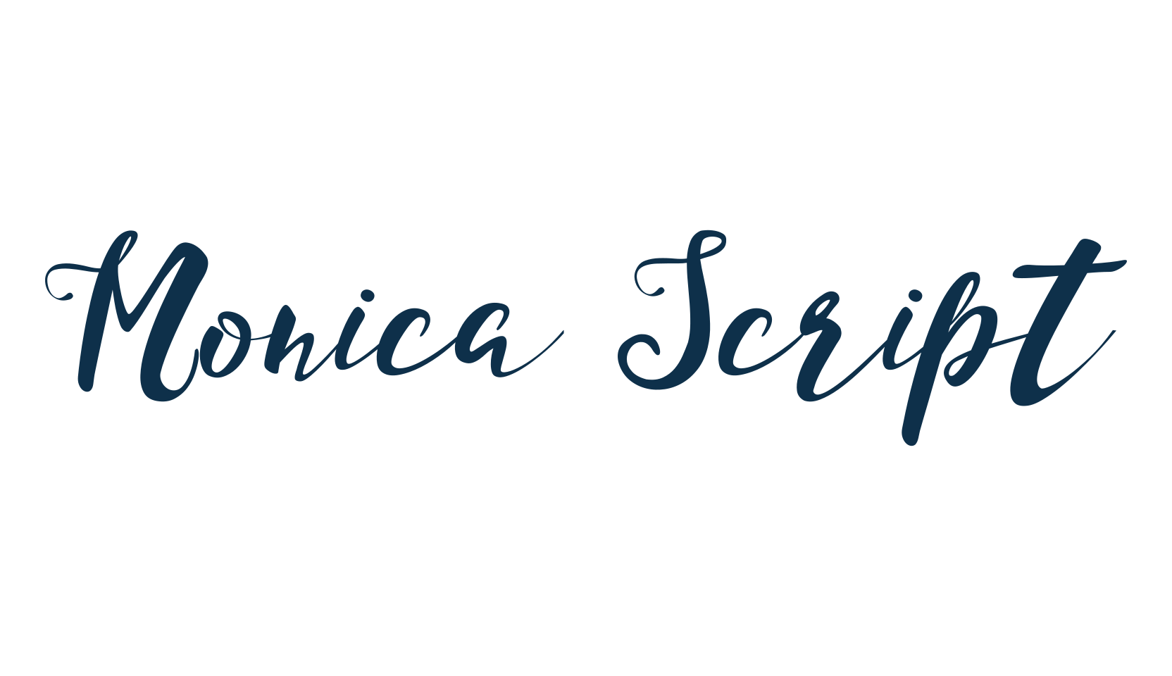 Monica Script, script calligraphy fancy decorative font preview