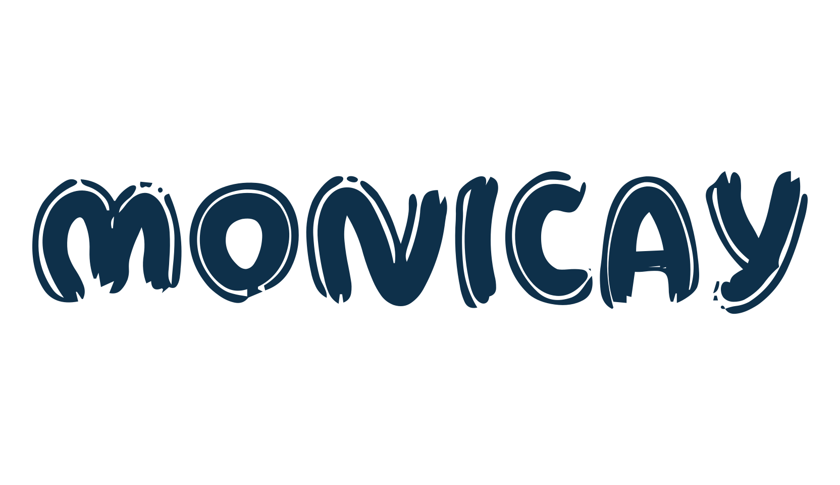 Monicay, script brush fancy decorative calligraphy font preview