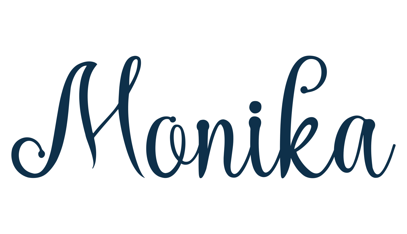 Monika (monika-2), script calligraphy fancy decorative font preview