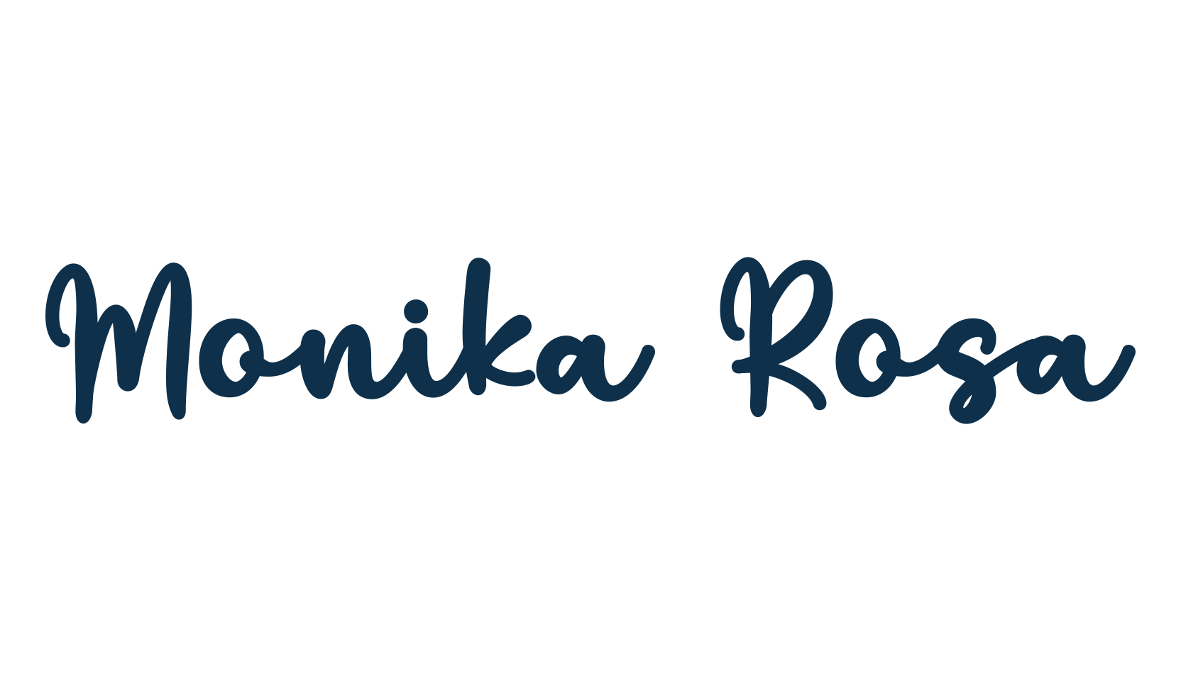 Monika Rosa, handwriting font preview