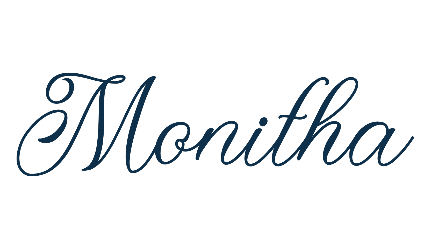 Monitha (monitha), script calligraphy fancy decorative font preview