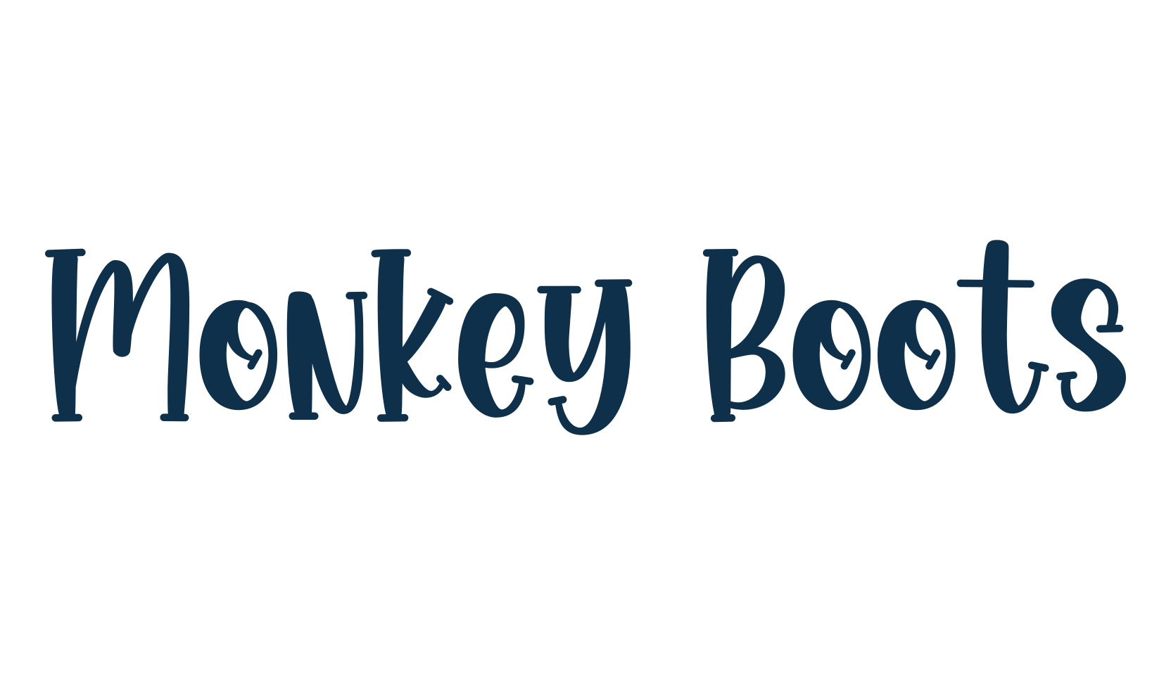 Monkey Boots, cartoon font preview