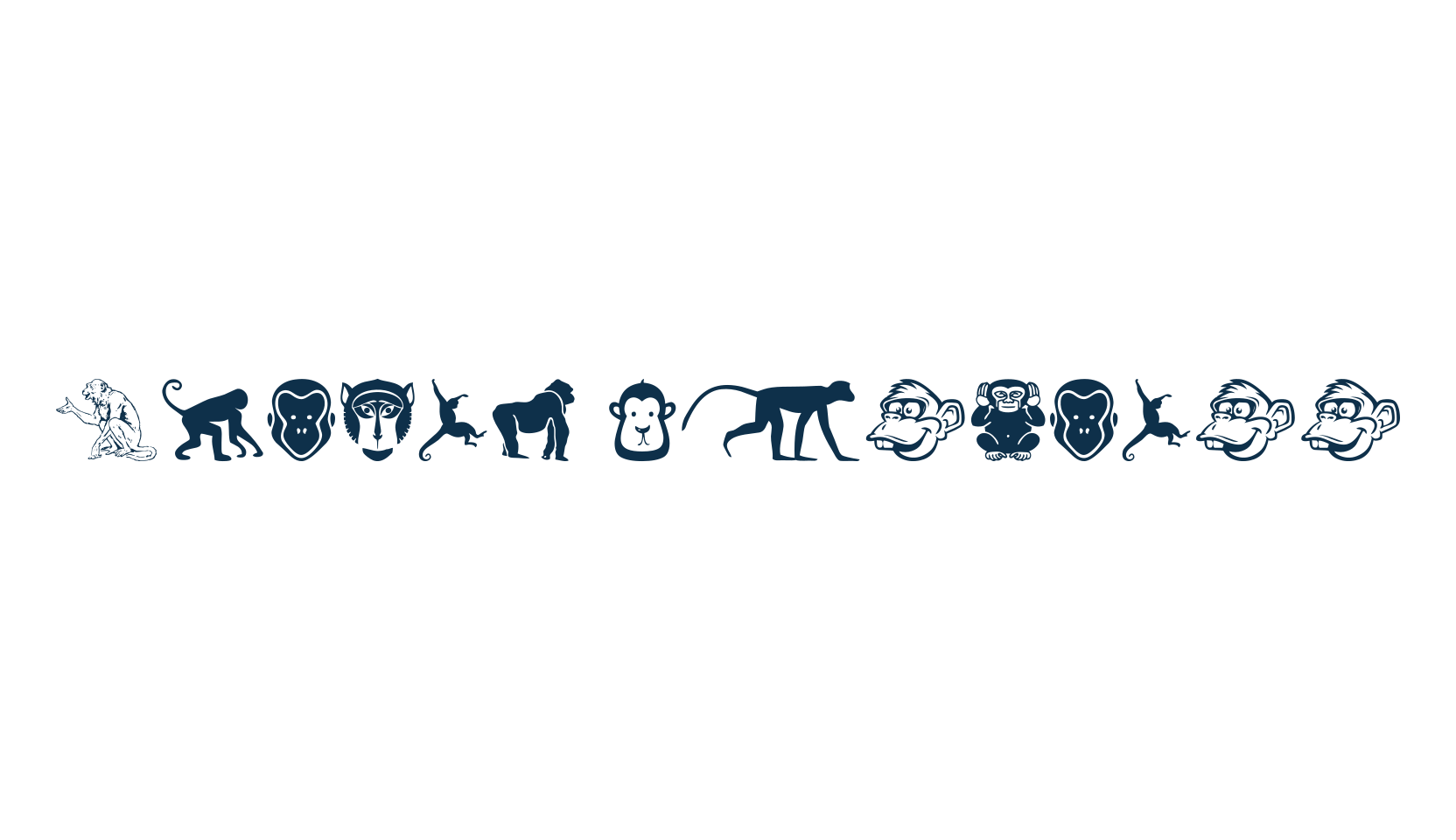 Monkey Business, fancy decorative font preview
