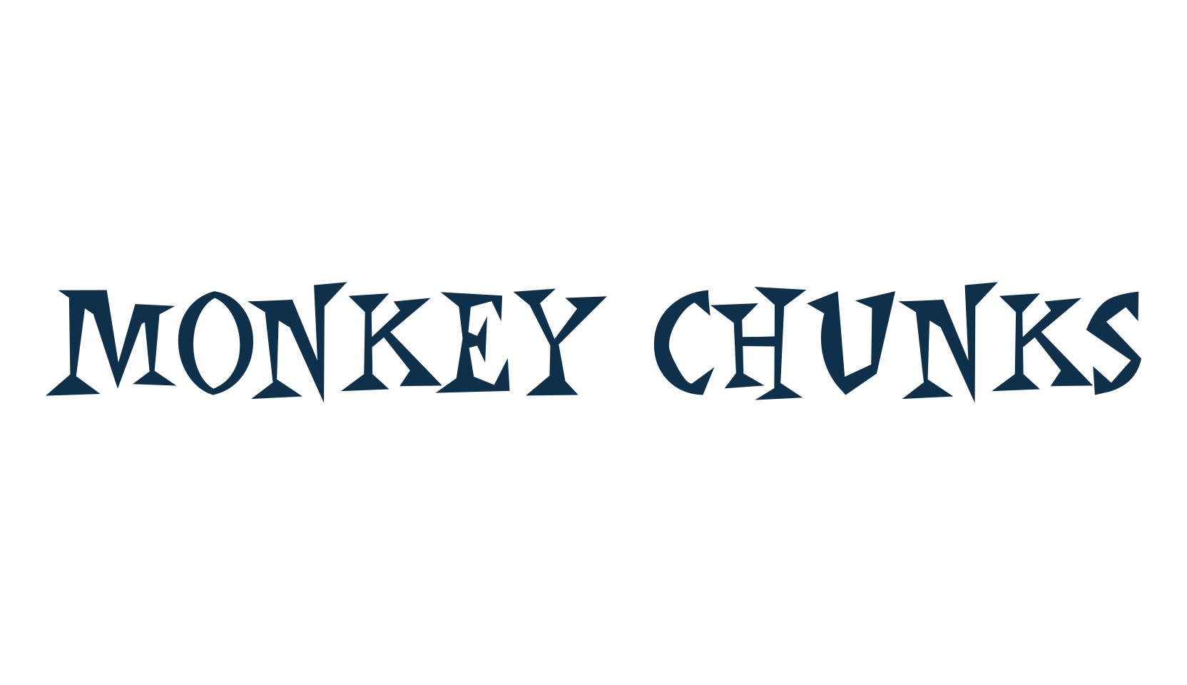 Monkey Chunks, cartoon font preview