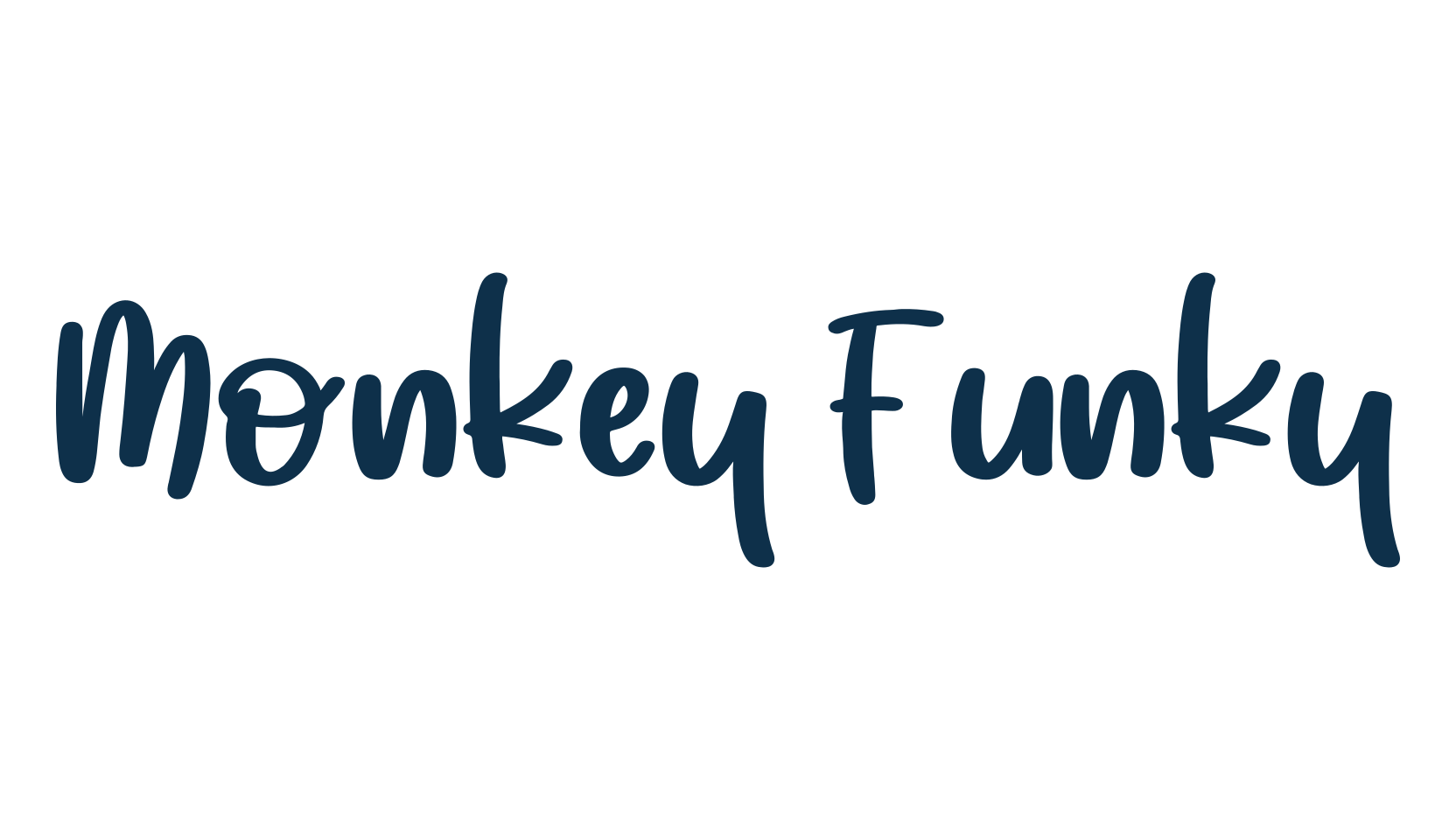 Monkey Funky, handwriting font preview