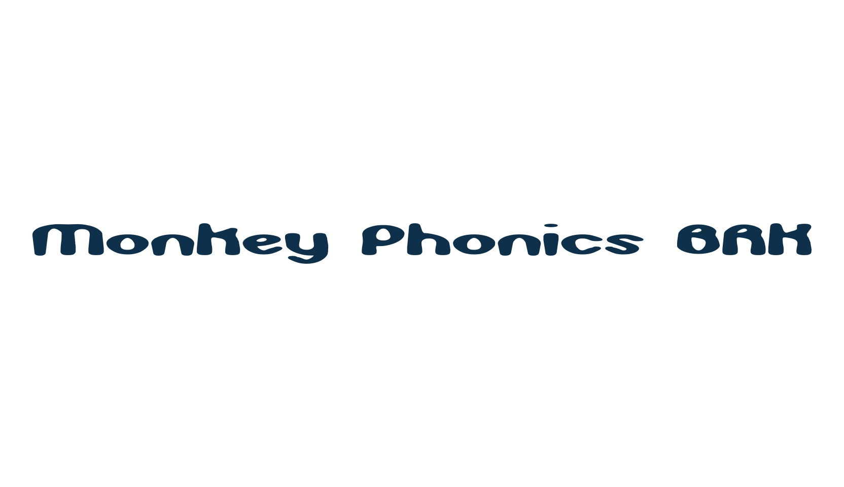 Monkey Phonics BRK, fancy various decorative font preview