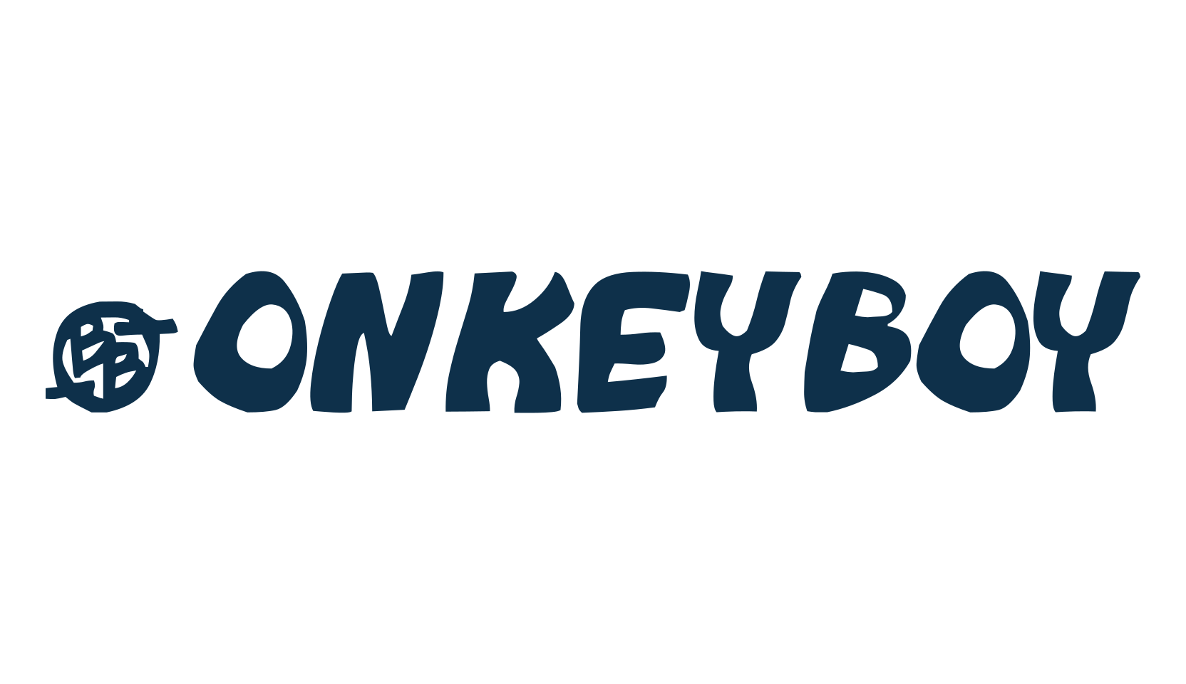 Monkeyboy, cartoon font preview