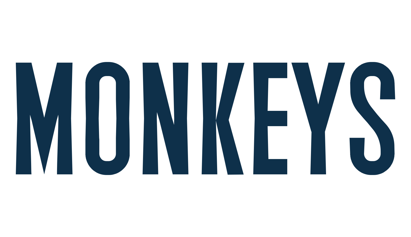 Monkeys, basic sans serif font preview