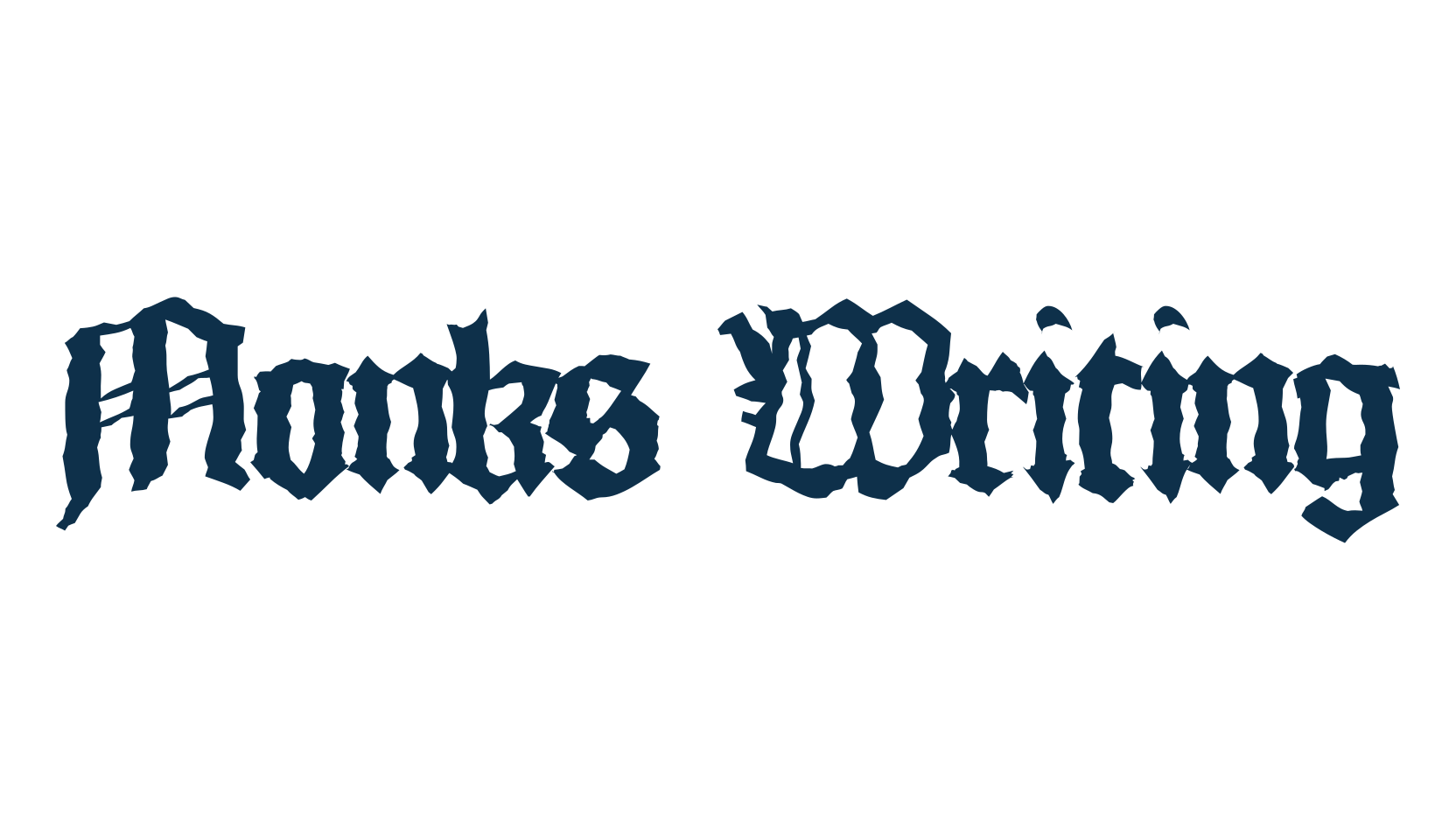 Monks Writing, gothic medieval font preview