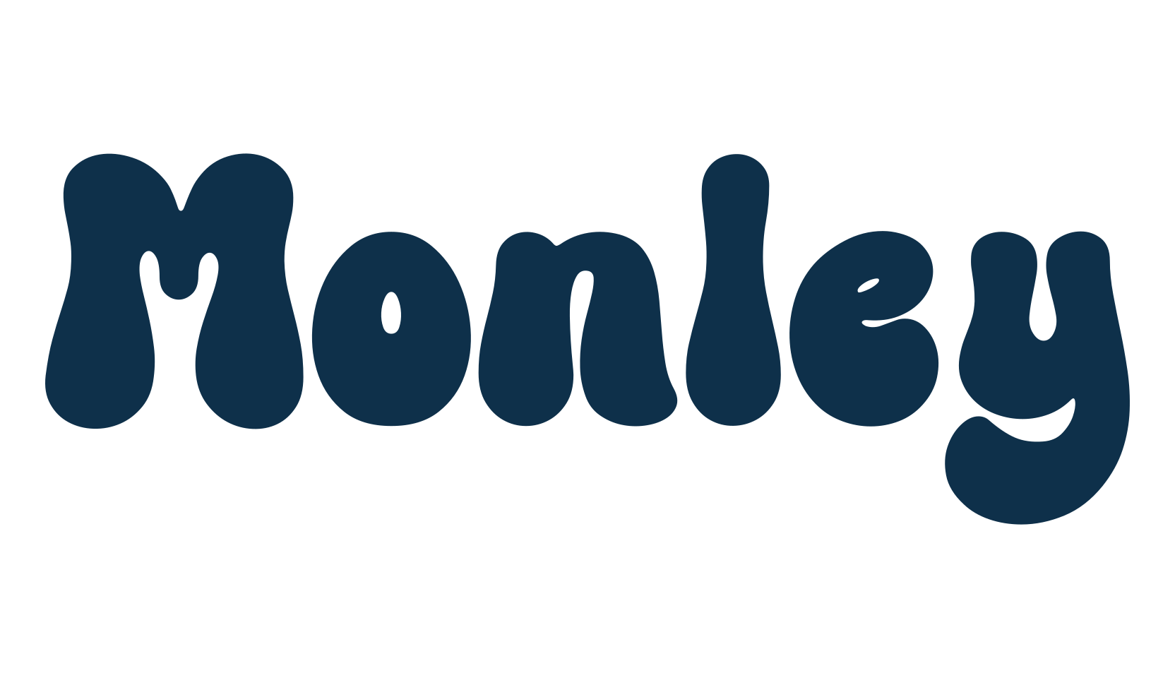 Monley, fancy groovy decorative font preview