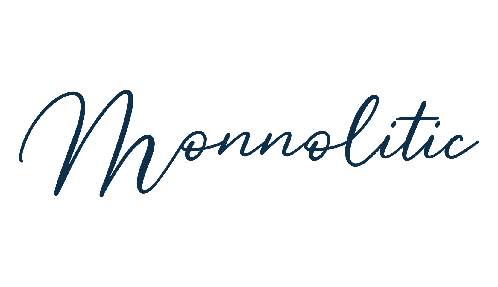 Monnolitic, calligraphy font preview