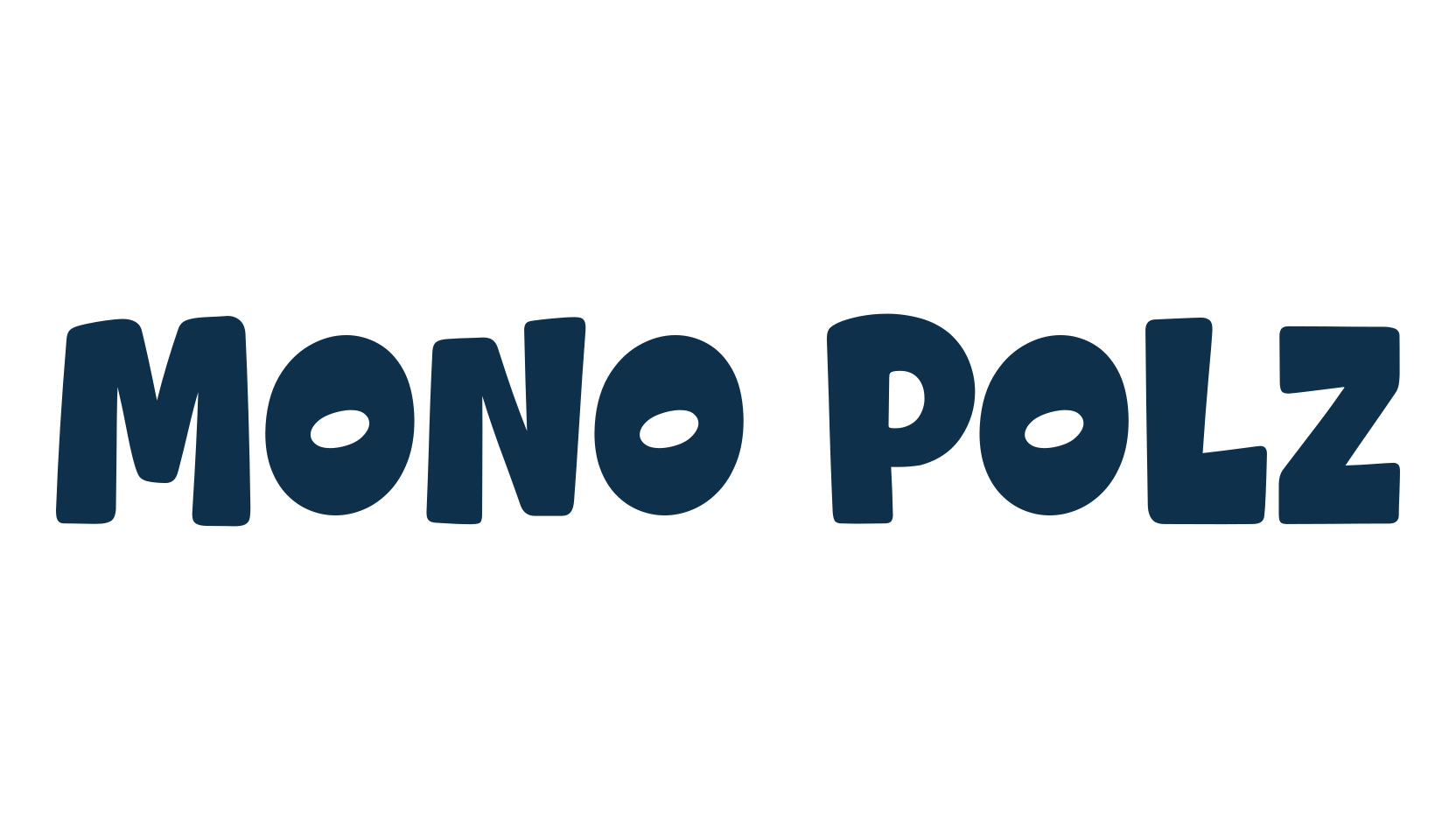 Mono Polz, fancy cartoon decorative font preview