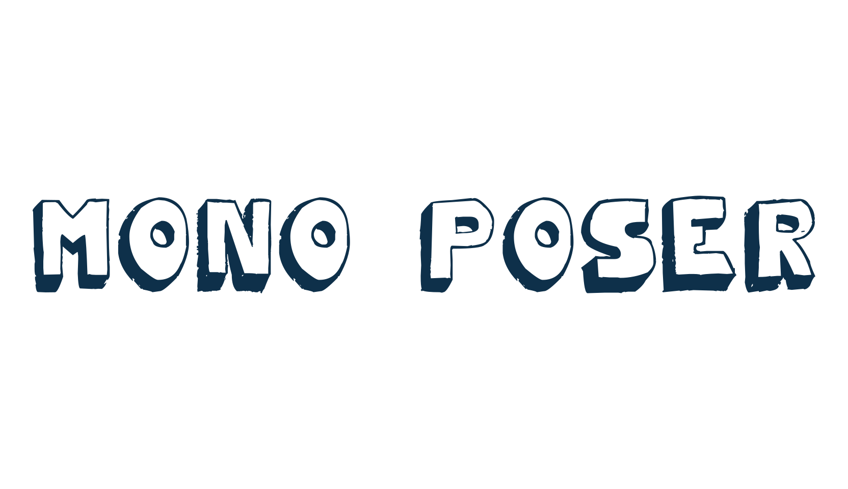 Mono2poser, fancy various decorative font preview