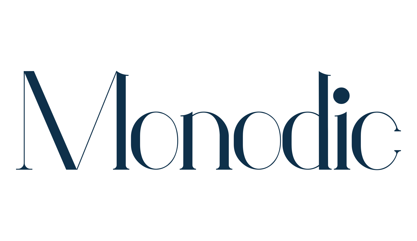 Monodic, serif font preview