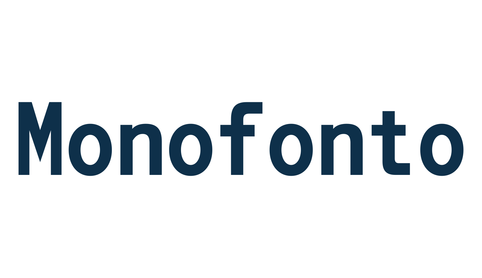 Monofonto, basic fixed width font preview