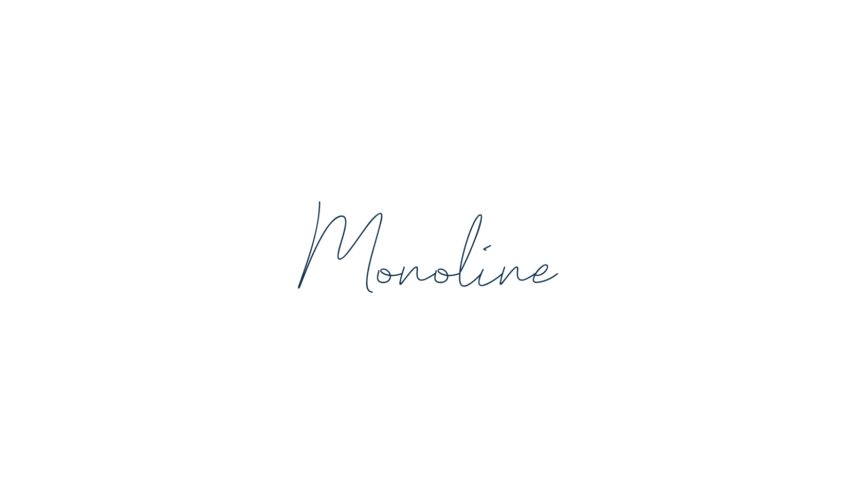 Monoline, script handwritten fancy decorative calligraphy font preview