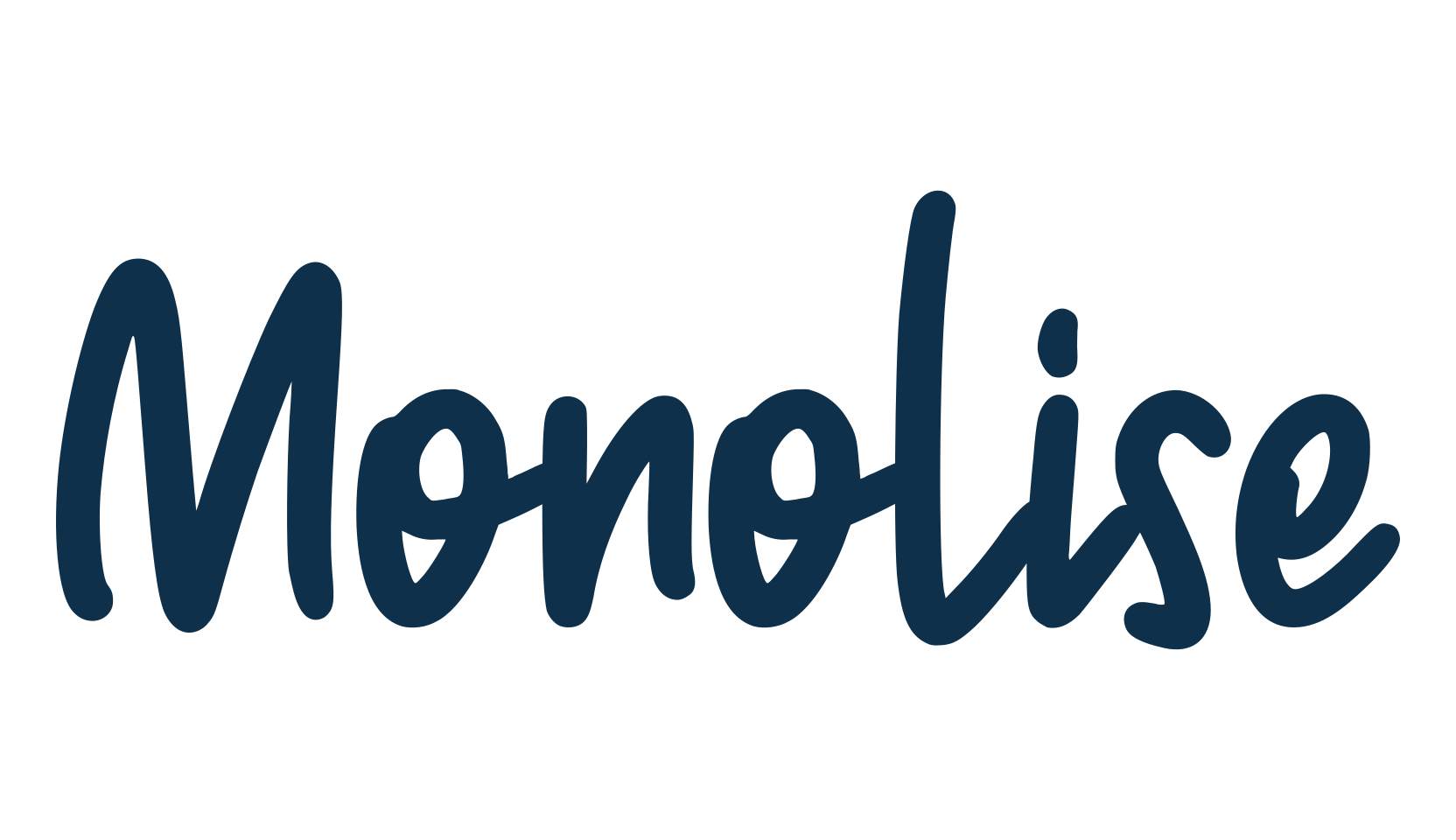 Monolise, script handwritten fancy decorative calligraphy font preview