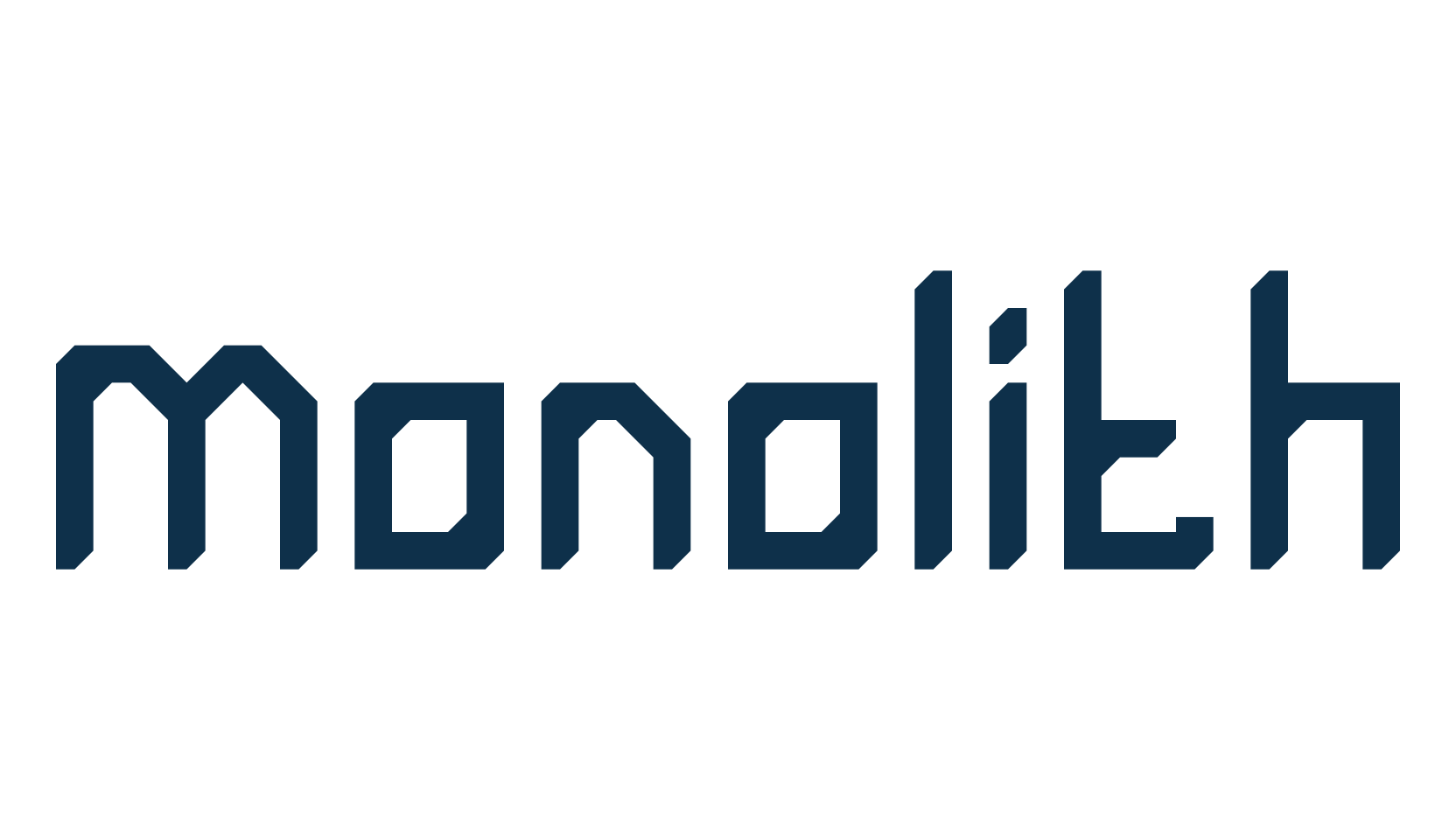 Monolith, sci-fi font preview