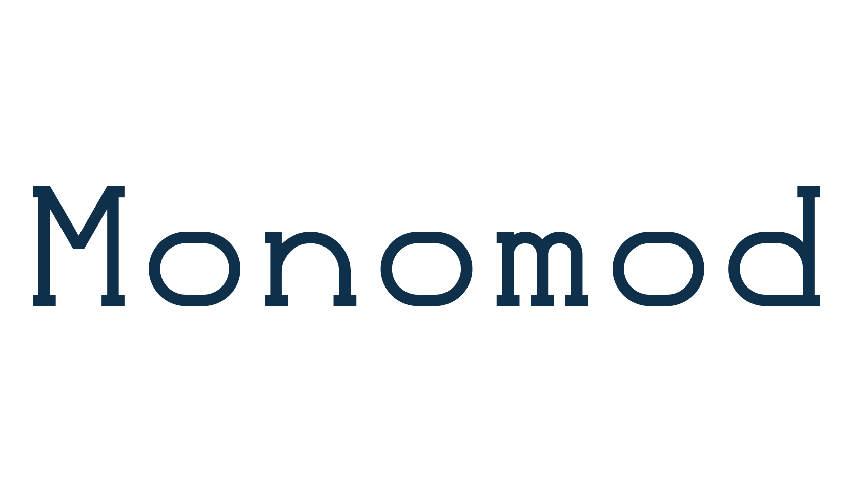 Monomod, fixed width font preview
