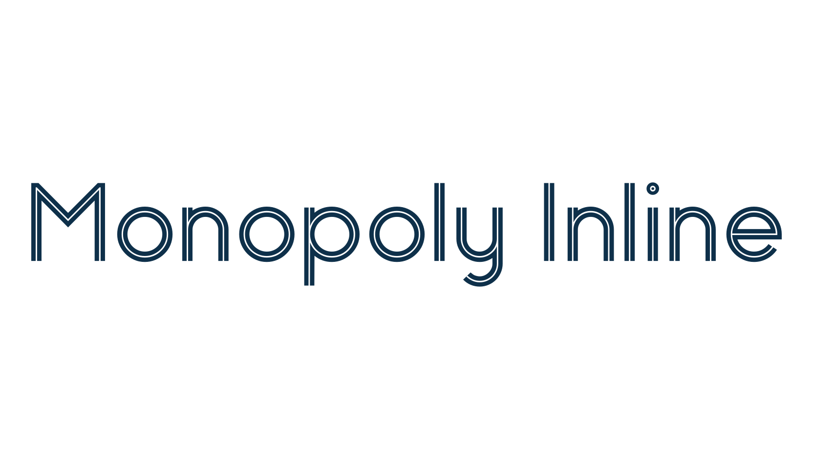 Monopoly Inline, fancy various basic font preview