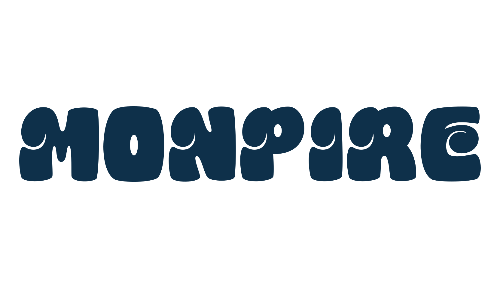 Monpire, groovy font preview
