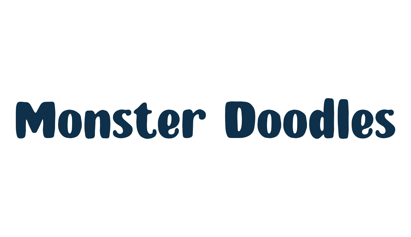Monster Doodles, fancy cartoon decorative font preview