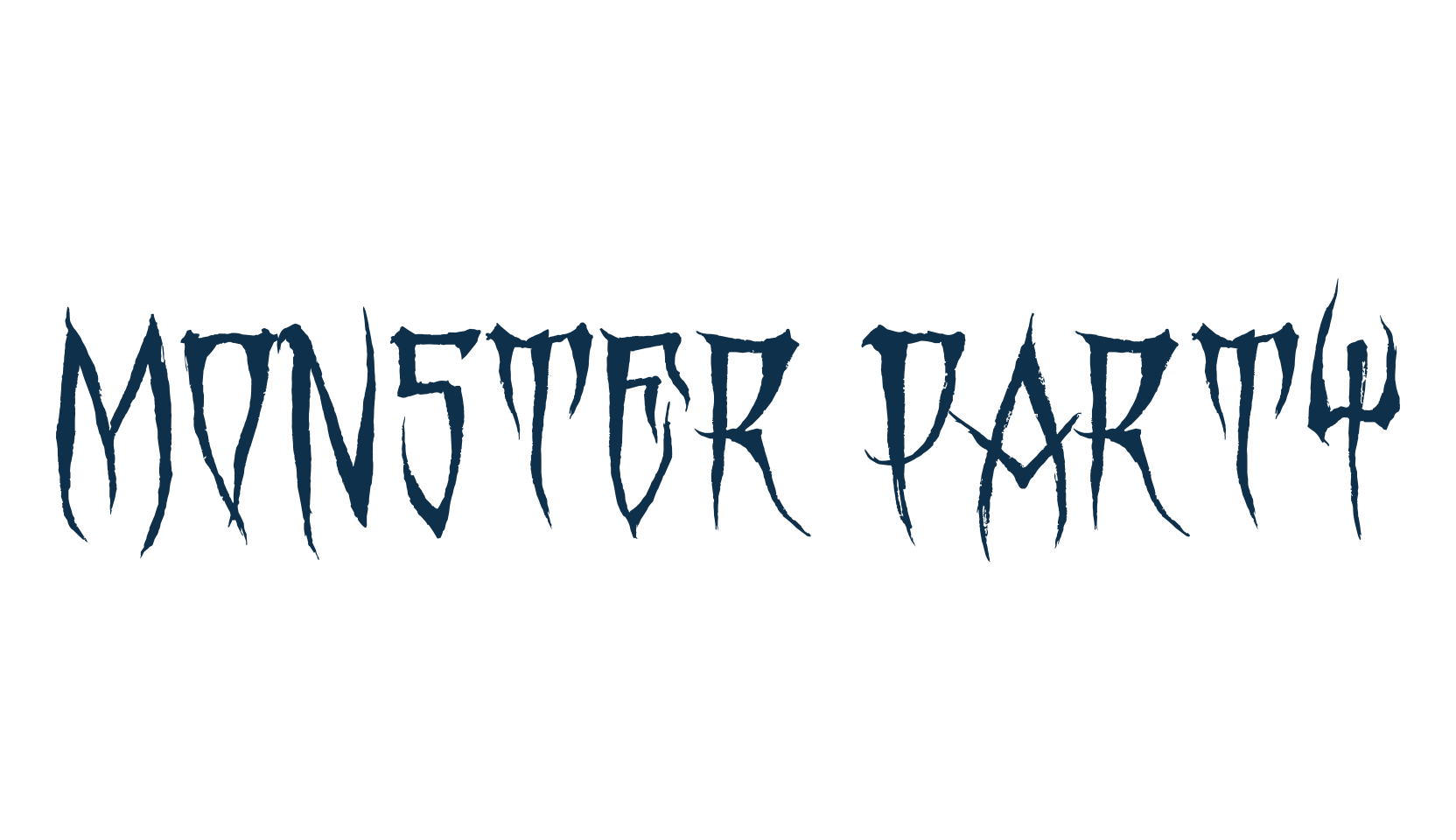 Monster Party (monster-party), fancy decorative font preview