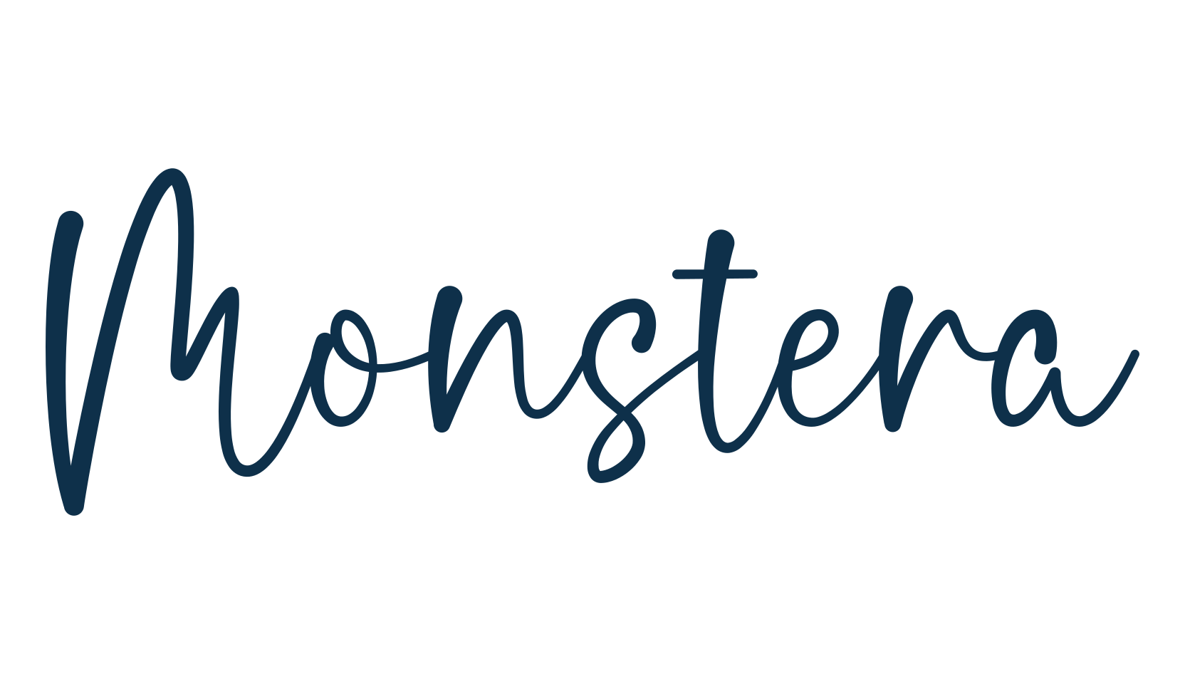 Monstera (monstera-4), script handwritten fancy decorative calligraphy font preview