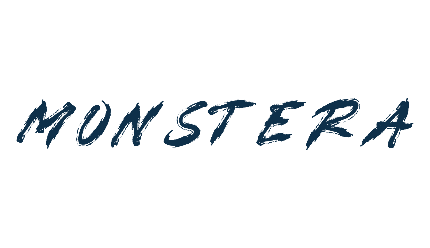 Monstera (monstera), trash font preview