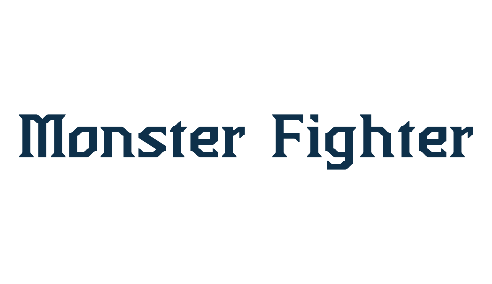 Monster Fighter, fancy various decorative font preview