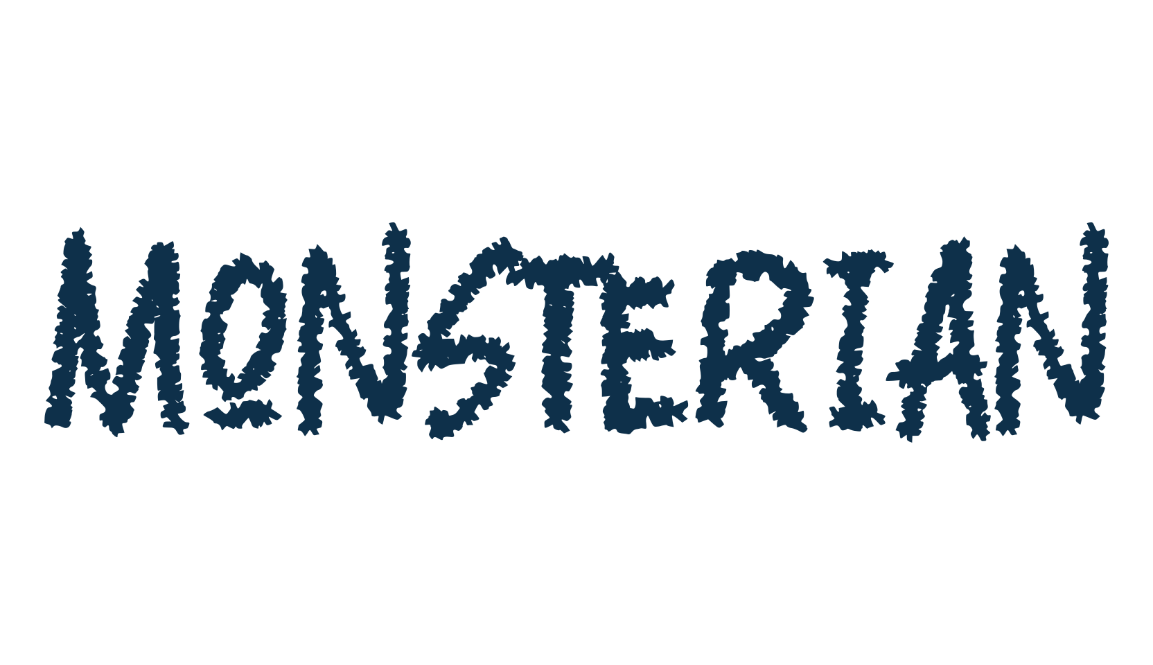 Monsterian, cartoon font preview