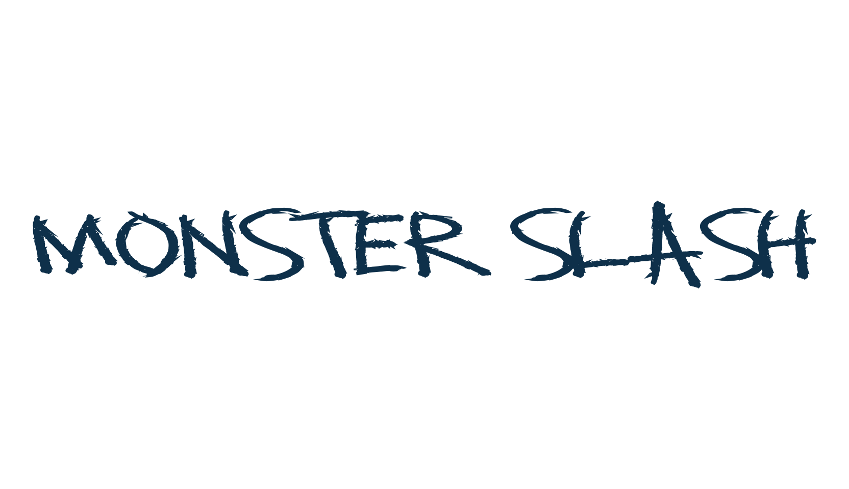 Monster Slash, halloween font preview