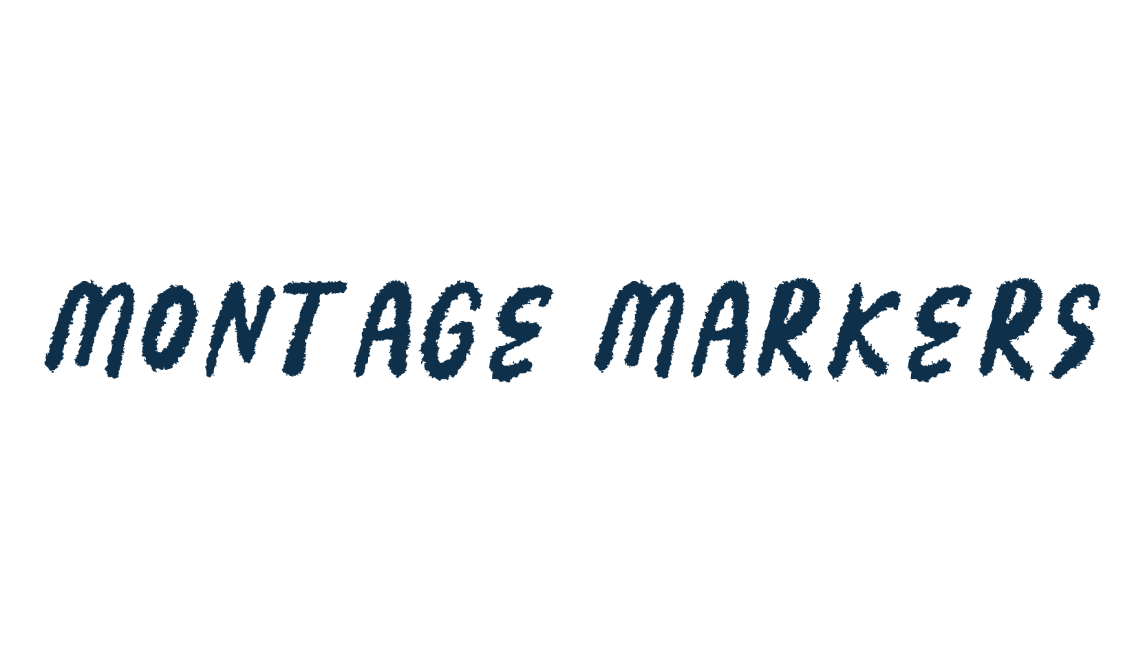Montage Markers, script brush fancy decorative calligraphy font preview