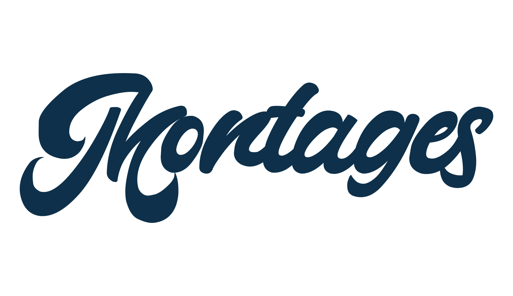 Montages, fancy old school decorative script calligraphy font preview