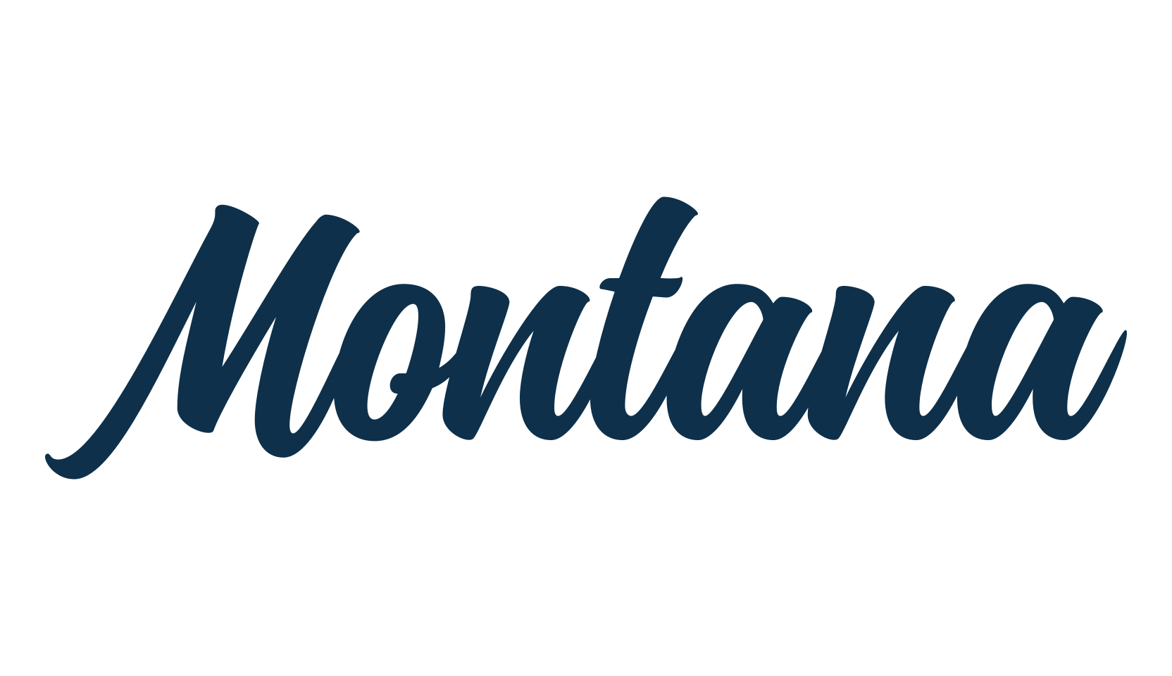 Montana (montana-6), brush font preview