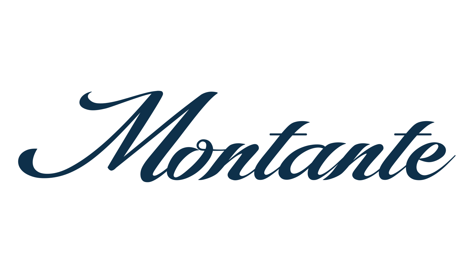 Montante, script calligraphy fancy decorative font preview