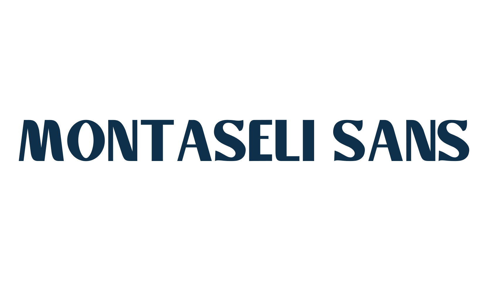 Montaseli Sans, retro font preview