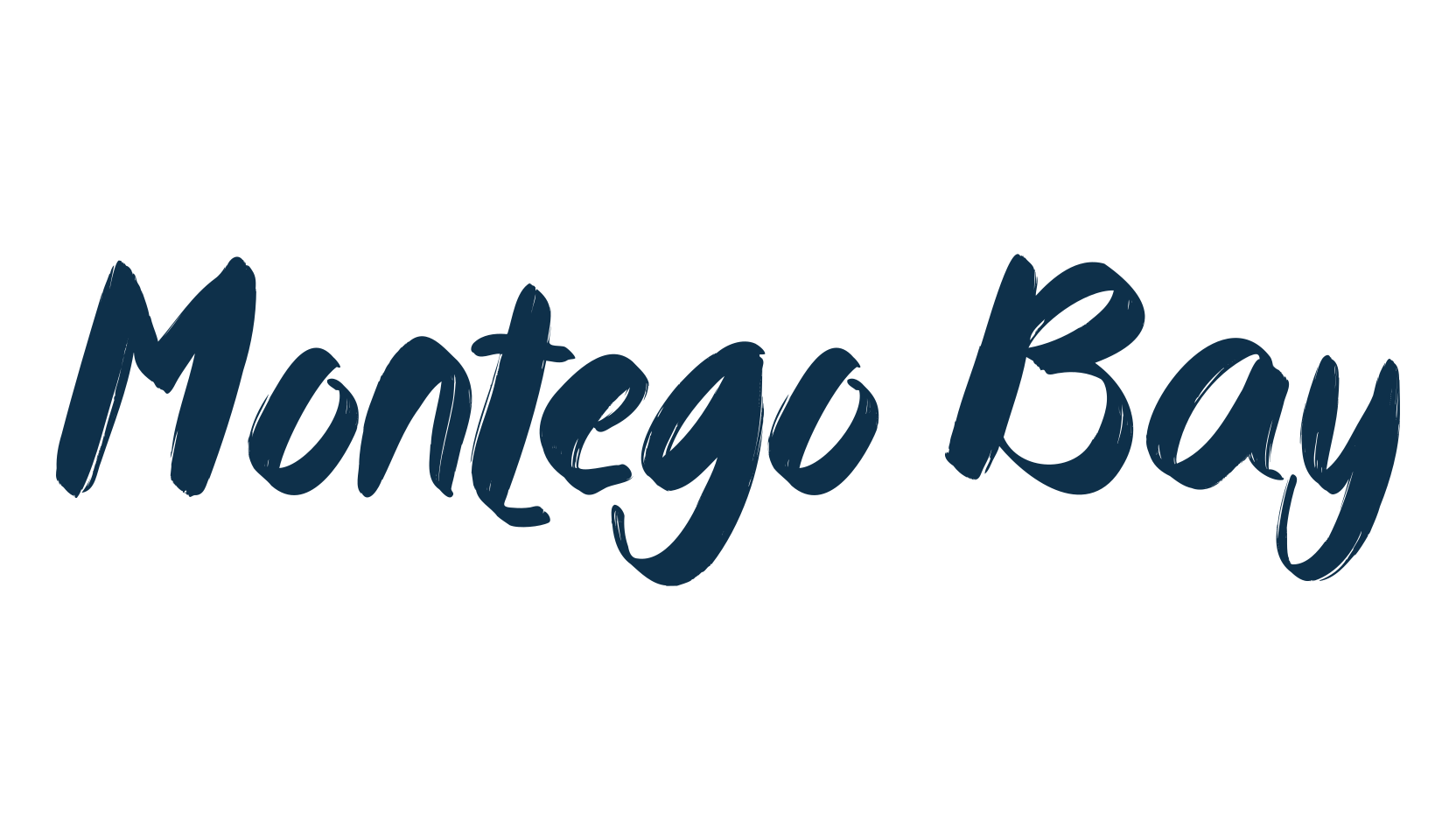 Montego Bay, brush font preview