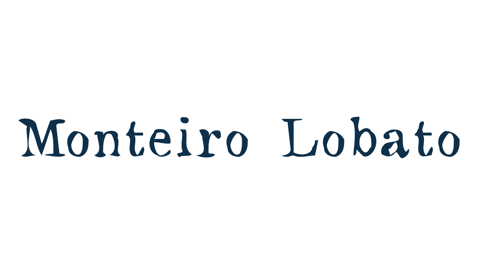 Monteiro Lobato, fancy eroded decorative font preview