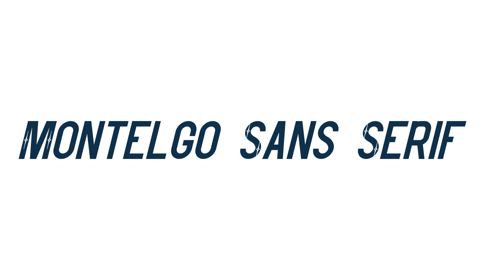 Montelgo Sans Serif, basic sans serif font preview