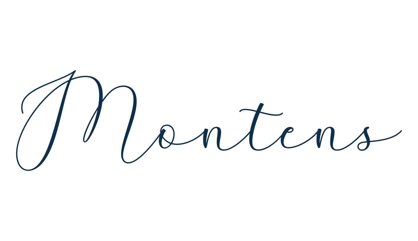 Montens, script calligraphy fancy decorative font preview