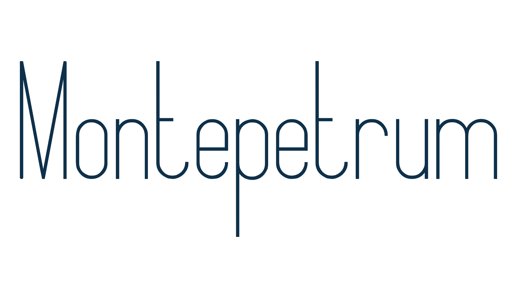 Montepetrum, basic sans serif font preview
