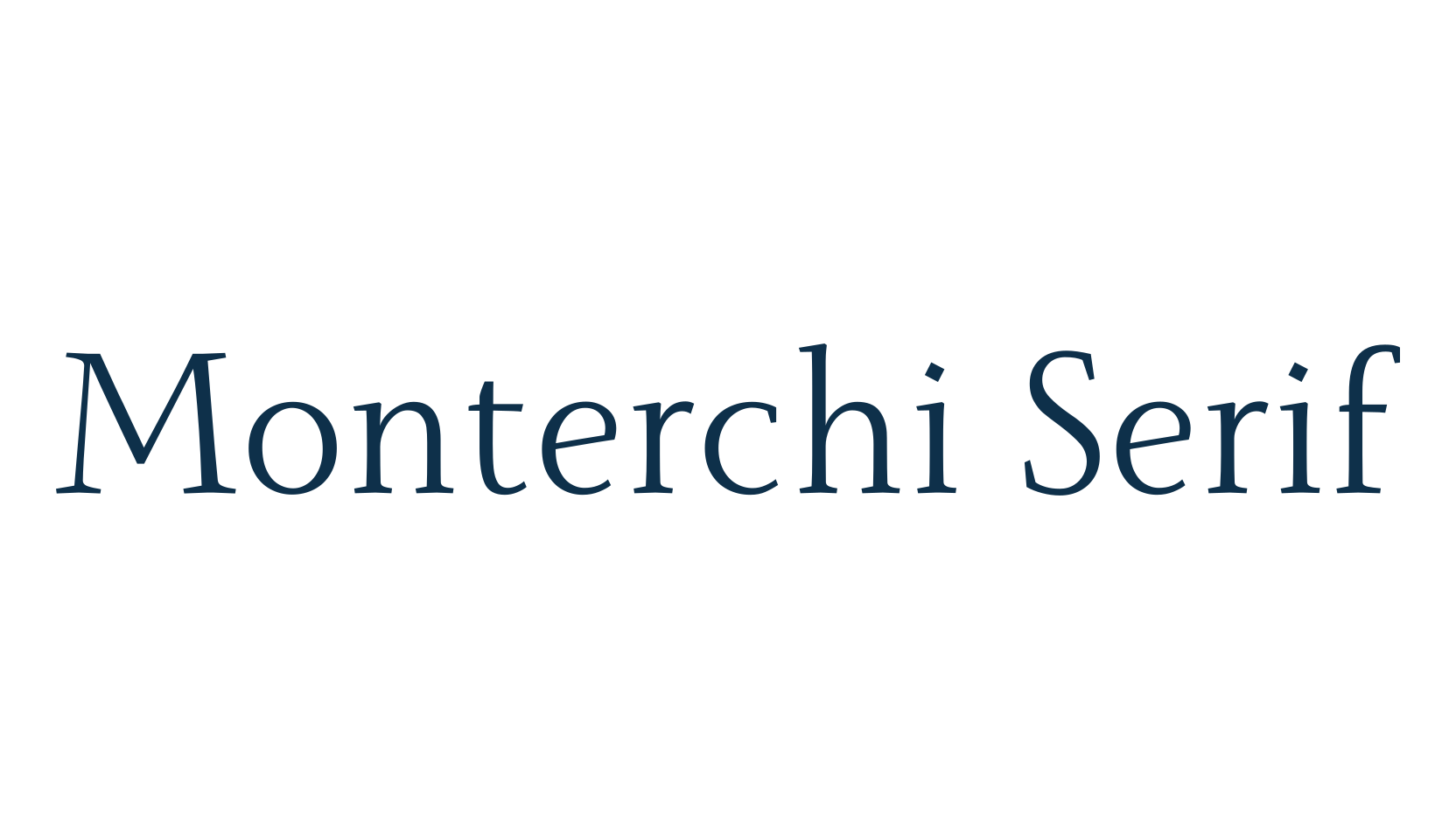 Monterchi Serif, serif font preview
