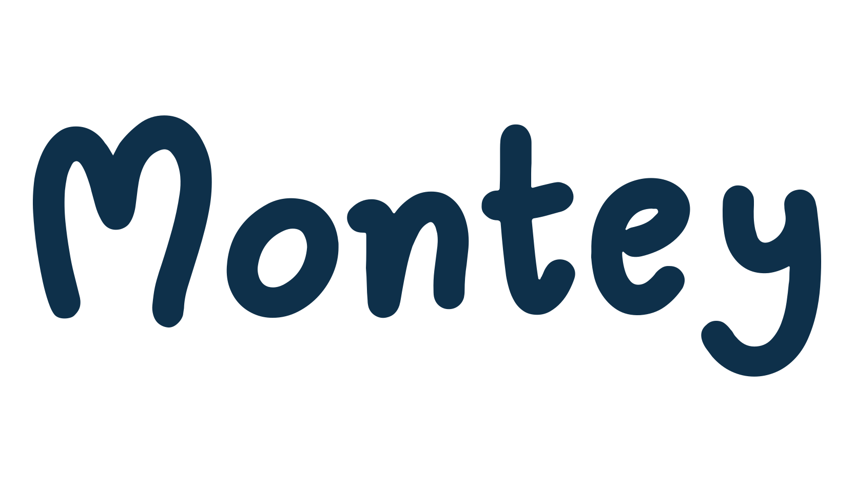 Montey, fancy cartoon decorative font preview
