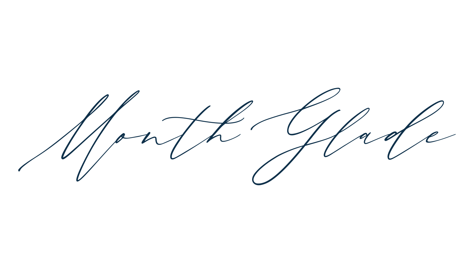 Month Glade, calligraphy font preview