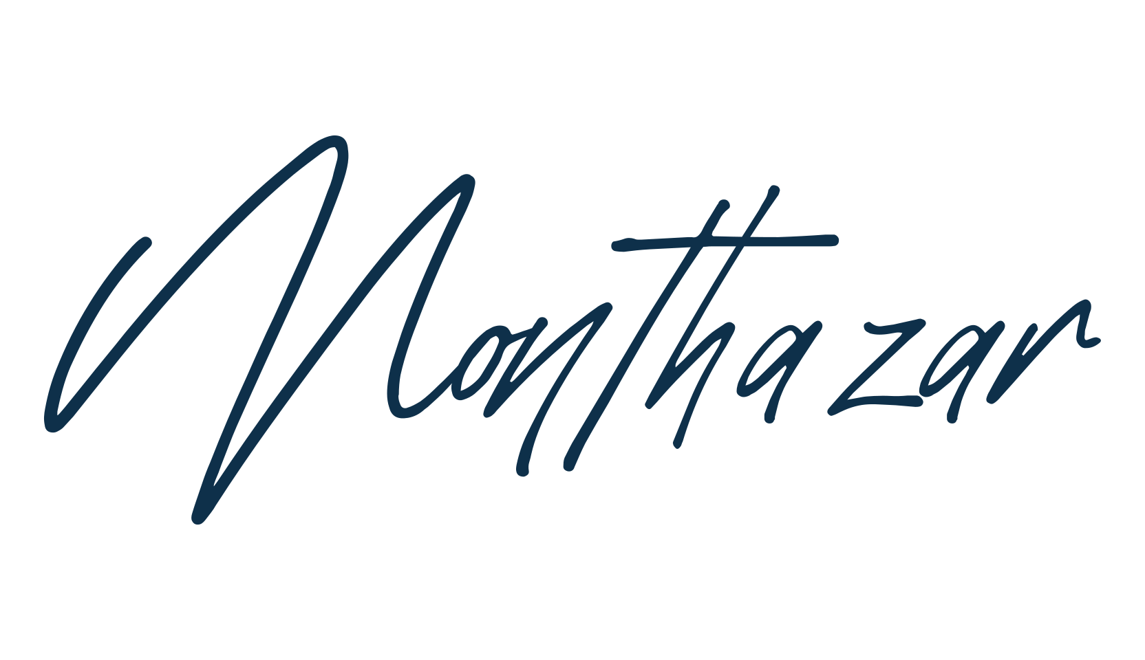 Monthazar, script handwritten fancy decorative calligraphy font preview