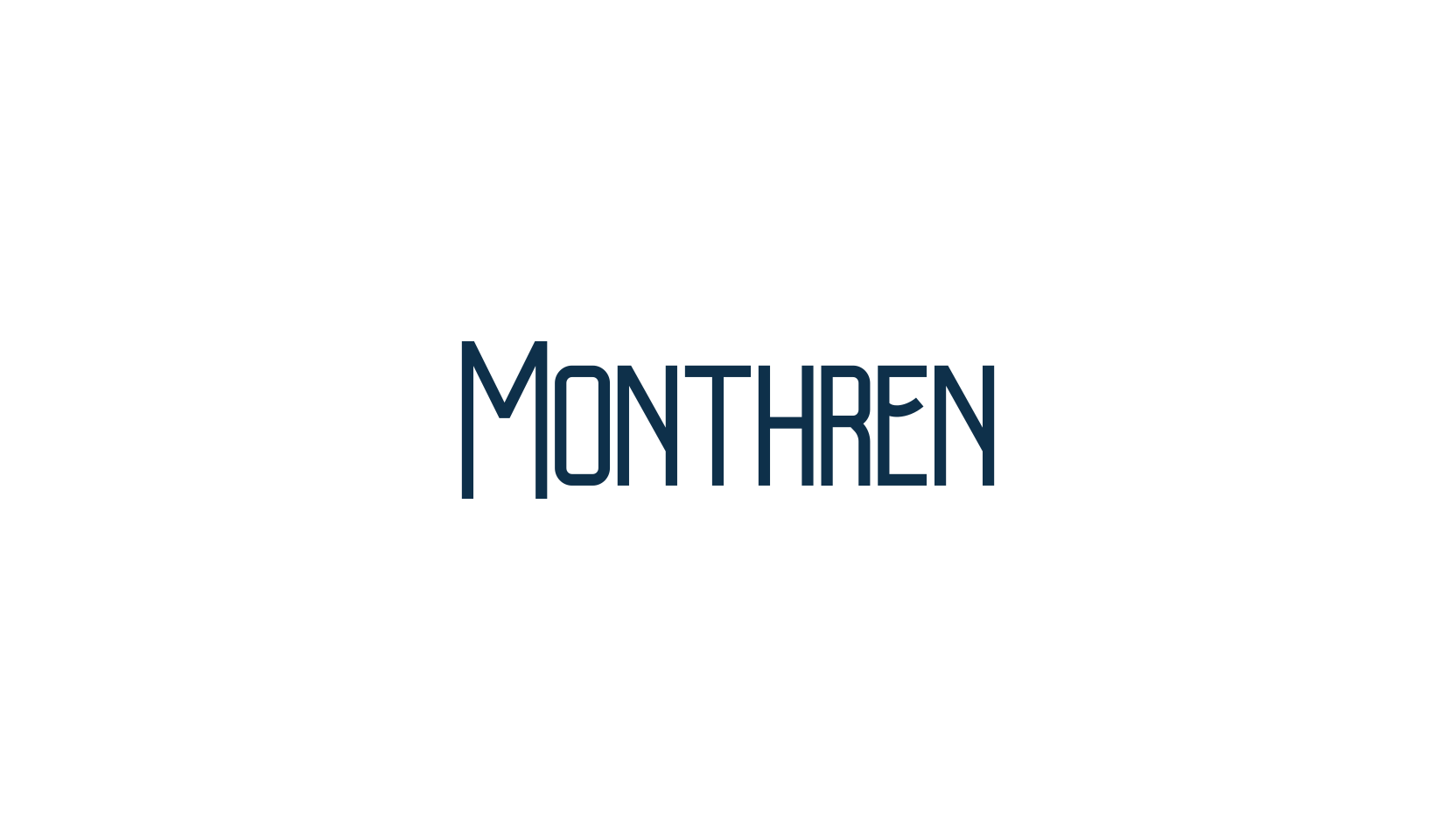Monthren, fancy various basic font preview